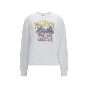 Ganni White Cotton Women's Sportswear